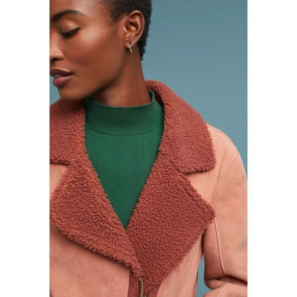 Anthropologie x Scotch & Soda Teddy Shearling Bomber Jacket - Picture 9 of 9